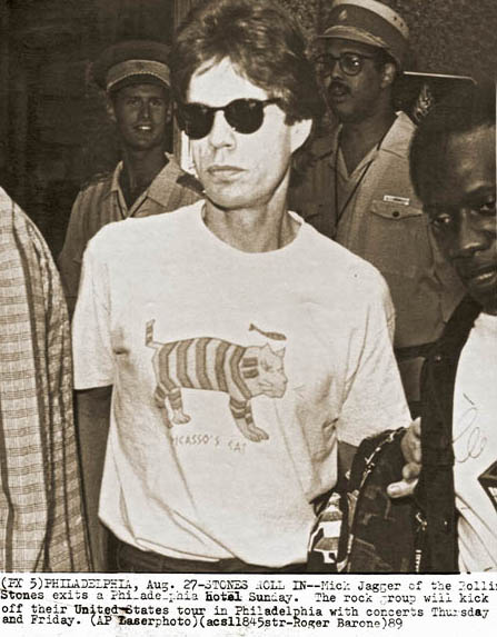 mick jagger exiting four seasons hotel