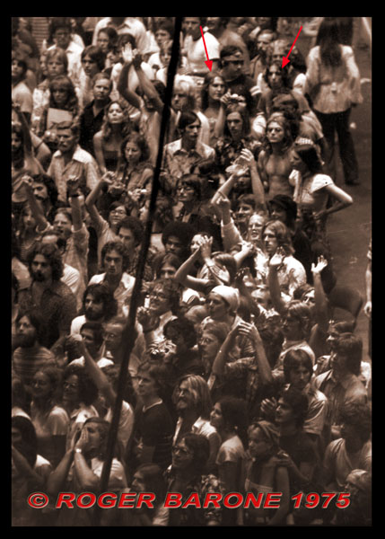 #stones_crowd Rolling Stones crowd at Spectrum (6/29/75) photo © roger barone 1975