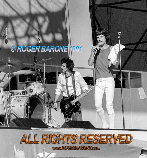 Mick Jagger Keith Richards JFK Stadium September 25, 1981 © roger barone