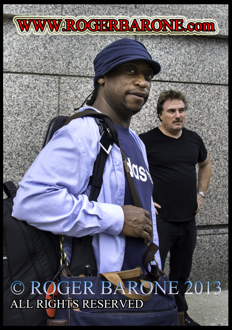 darryl jones rolling stones bass player exiting four seasons hotel philly, June 23, 2013 © roger barone 2013