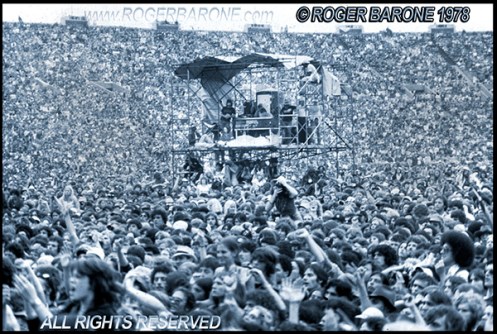 rolling stones concert JFK Stadium june 17, 1978 Photo by roger barone