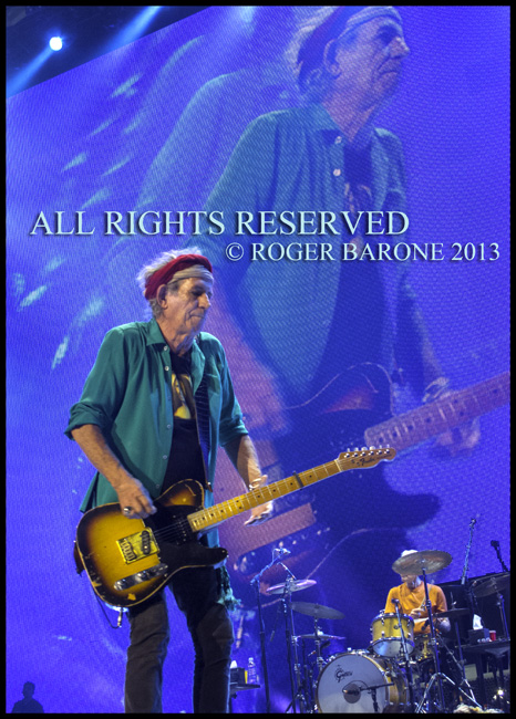 Keith Richards Wells Fargo Center Rolling Stones. June 21, 2013, photo by roger barone