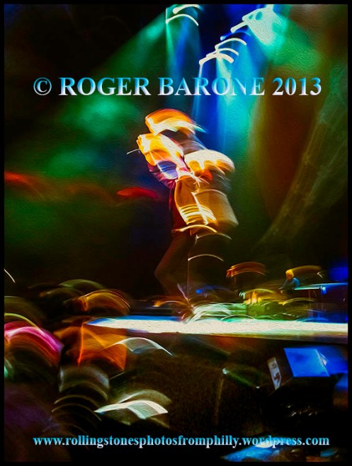 Mick Jagger Artistic rendering, june 21, 2013 philly photo by © roger barone