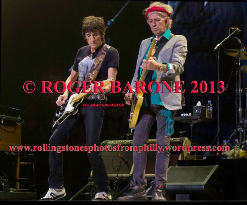 keith richards and ronnie wood, wells farrgo center june 21, 2013 photo by roger barone