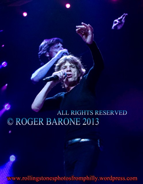 Mick Jagger singing Midnight Rambler philly, june 21, 2013 © roger barone 2013