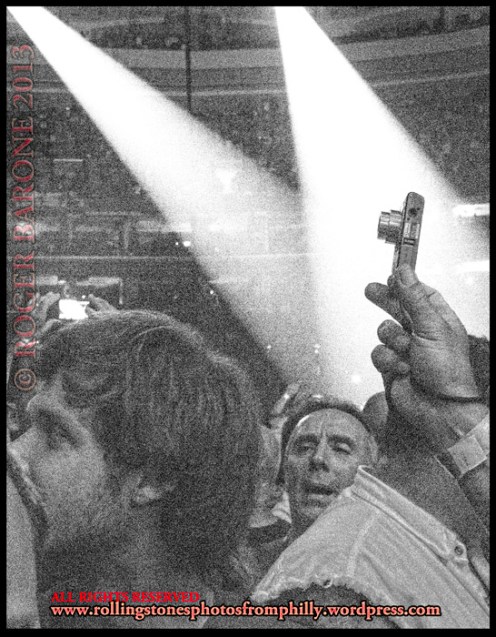 Rolling Stones audience Wells Fargo Center Philly June 21, 2013 photo by roger barone