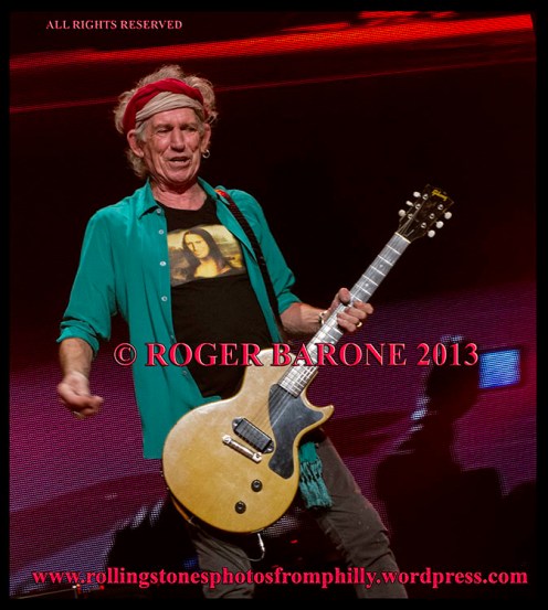 Keith Richards playing "Brown Sugar" Wells Fargo Center, June 21, 2013. © Roger Barone 2013