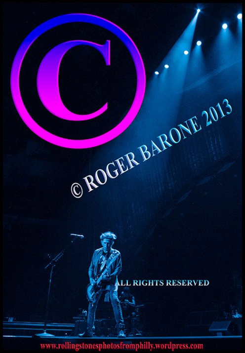 keith richards playing "Happy" at Wells Fargo Center photo by roger barone june 21, 2013