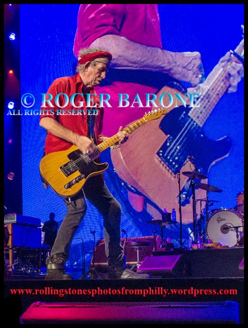 Keith Richards Fender Telecaster Wells Fargo Center, june 21, 2013, photo by roger barone