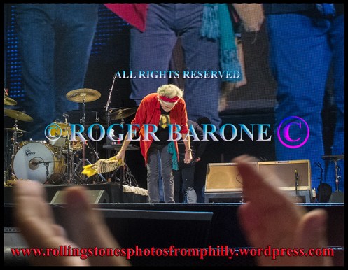 Keith Richards' final bow to Philadelphia, june 21, 2013.  © roger barone