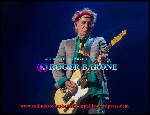 Rolling Stones singing "Paint It Black" at Wells Fargo Center, june 21, 2013. photo by roger barone