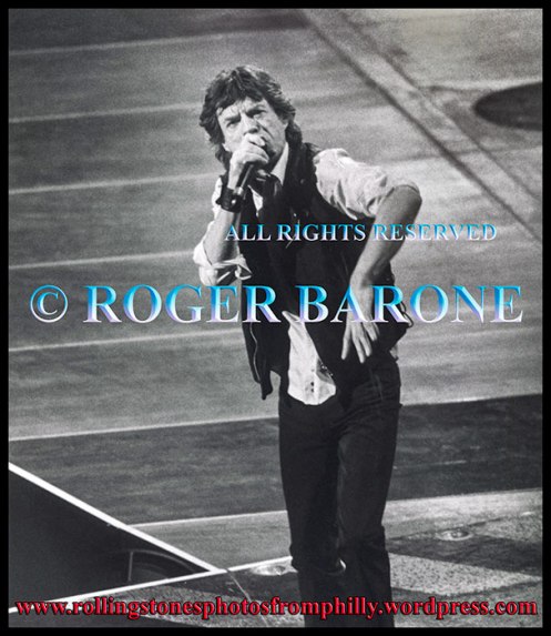 mick jagger performing at First Union Center, March 15, 1999 © roger barone 1999