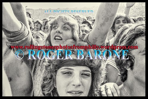 Stones fans crowd shot near stage, september 26, 1981.© Roger Barone