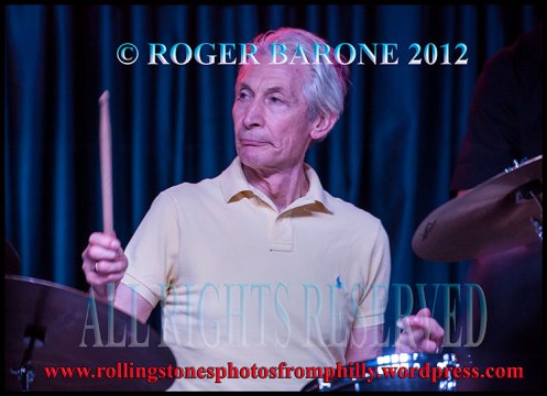 rolling stones drummer charlie watts solo performance iridium club new york. photo by roger barone