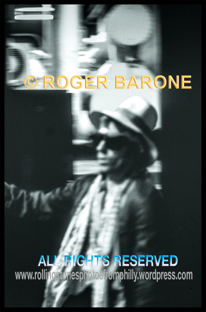 keith richards backstage at Spectrum Arena in Philadelphia. June 30, 1975. photo by roger barone